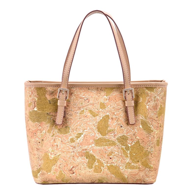 Fire-colored Gilded Cork Tote Bag